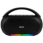 Aili EHH-325 Portable Bluetooth Speaker with RGB Lighting, 15 Watt Stereo Sound System, Touch Control, Black
