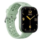 انفنيكس اكس ووتش H4 (XW4L) - ازرق داكن، شاشة HD تعمل باللمس بالكامل 2.05 انش، مقاومة للماء IP68، وقت استخدام عادي 10 ايام، V5.3، معدل ضربات القلب، بطارية 300mAh، شحن مغناطيسي، يدعم المكالمات،  12 ،