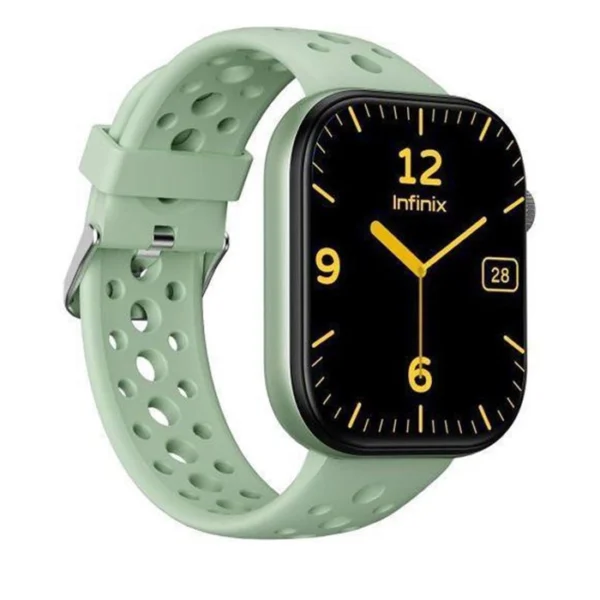 انفنيكس اكس ووتش H4 (XW4L) - ازرق داكن، شاشة HD تعمل باللمس بالكامل 2.05 انش، مقاومة للماء IP68، وقت استخدام عادي 10 ايام، V5.3، معدل ضربات القلب، بطارية 300mAh، شحن مغناطيسي، يدعم المكالمات،  12 ،